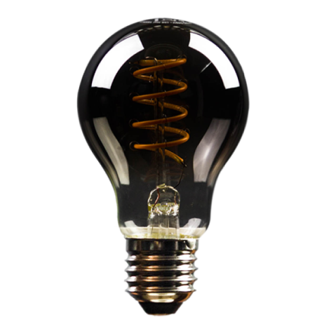 Blulaxa LED Filament Vintage Lampe Smoky Birnenform E27, 5W, 120lm, 1800K superwarmweiß