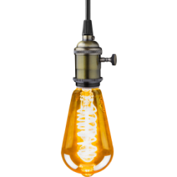 Blulaxa LED Filament Vintage Lampe Edison ST64 E27, 5W, 250lm, 1800K superwarmweiß