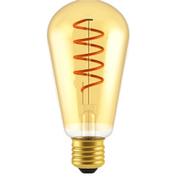 Blulaxa LED FlexFilament ST64 E27, 4,8W, 380 lm, 2200K superwarmweiß