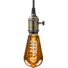 Blulaxa LED Filament Vintage Lampe Smoky Edison ST64 E27, 5W, 140lm, 1800K superwarmweiß