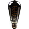 Blulaxa LED Filament Vintage Lampe Smoky Edison ST64 E27, 5W, 140lm, 1800K superwarmweiß
