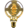 Blulaxa LED Filament Vintage Lampe Globeform G95 E27, 5W, 250lm, 1800K superwarmweiß