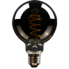 Blulaxa LED Filament Vintage Lampe Smoky Globeform G95 E27, 5W, 250lm, 1800K superwarmweiß