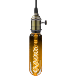 Blulaxa LED Filament Vintage Röhrenlampe E27, 5W, 250lm, 1800K superwarmweiß, XXL 275mm ø65mm