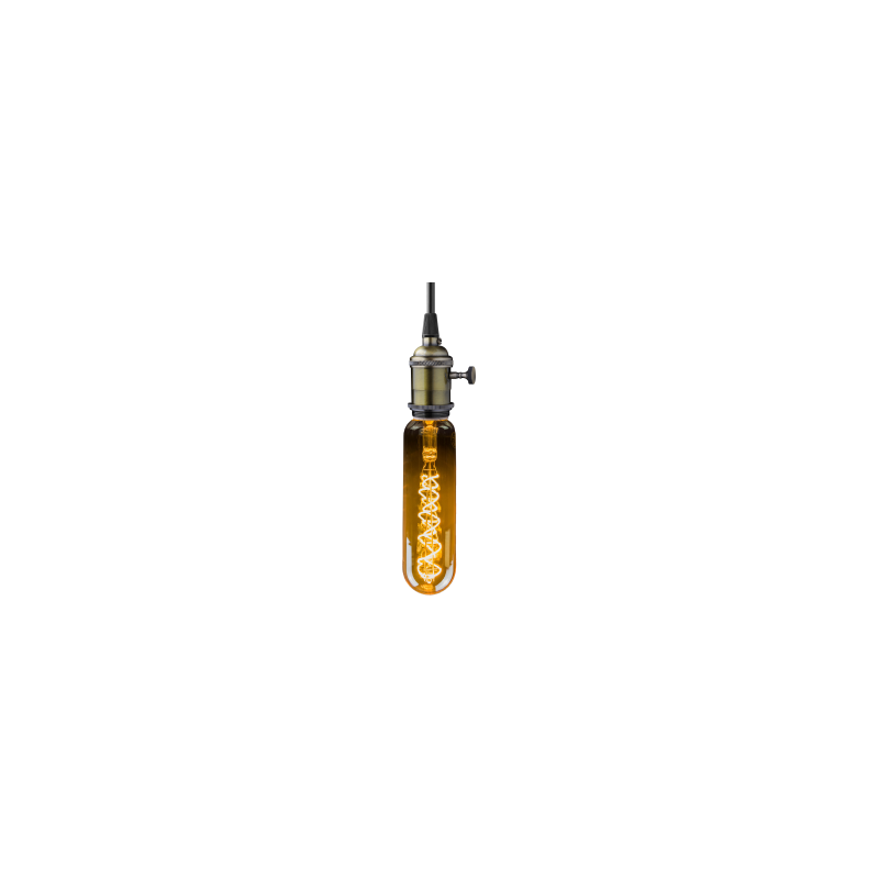 Blulaxa LED Filament Vintage Röhrenlampe E27, 5W, 250lm, 1800K superwarmweiß, XXL 275mm ø65mm