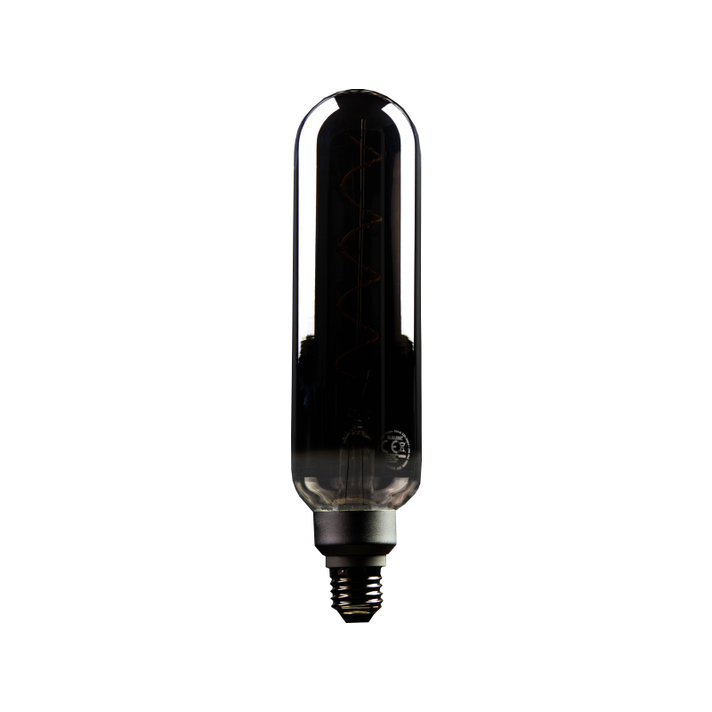 Blulaxa LED Filament Vintage Lampe Smoky Röhrenampe E27, 5W, 110lm, 1800K superwarmweiß, XXL L275mm ø65mm