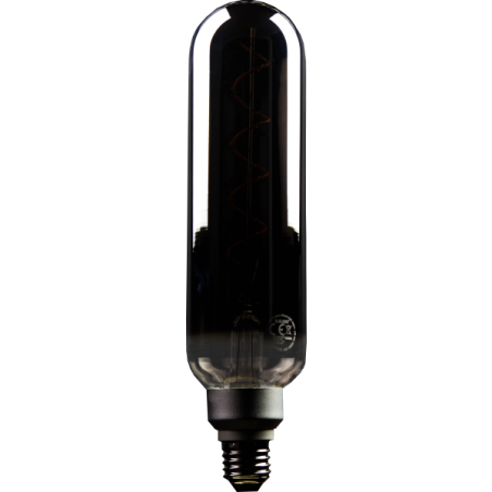 Blulaxa LED Filament Vintage Lampe Smoky Röhrenampe E27, 5W, 110lm, 1800K superwarmweiß, XXL L275mm ø65mm