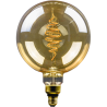 Blulaxa LED Filament Vintage Lampe Globeform E27, 8,5W, 500lm, 1800K superwarmweiß XXL L283mm ø200mm