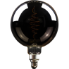 Blulaxa LED Filament Vintage Lampe Smoky Globeform E27, 8,5W, 200lm, 1800K superwarmweiß, XXL L283mm ø200mm