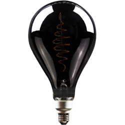 Blulaxa LED Filament Vintage Lampe Smoky PS160 E27, 8,5W, 200lm, 1800K superwarmweiß, XXL L290mm ø160mm