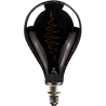 Blulaxa LED Filament Vintage Lampe Smoky PS160 E27, 8,5W, 200lm, 1800K superwarmweiß, XXL L290mm ø160mm
