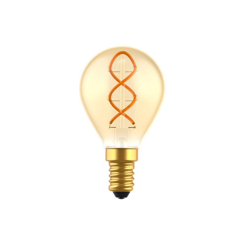 Blulaxa LED FlexFilament Vintage Lampe G45, E14, 2,5W, 125lm, 1800K superwarmweiß