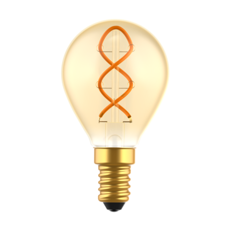 Blulaxa LED FlexFilament Vintage Lampe G45, E14, 2,5W, 125lm, 1800K superwarmweiß