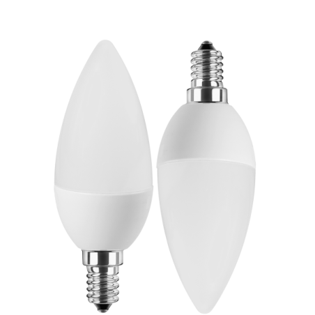Blulaxa LED Lampe 5W/840, Kerzenform E14, 5W 470lm, 4000 K kaltweiß, 2er Pack