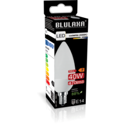 Blulaxa LED Lampe 5W/840, Kerzenform E14, 5W 470lm, 4000 K kaltweiß