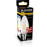 Blulaxa LED Filament Lampe 2.5W/827, Kerzenform E14, 2.5W 250lm, 2700 K warmweiß