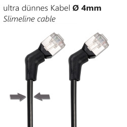 Netzwerkkabel, RJ-45 Stecker - RJ45-Stecker, CAT 6A, U/FTP, flexible Stecker, 3,0 m