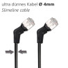 Netzwerkkabel, RJ-45 Stecker - RJ45-Stecker, CAT 6A, U/FTP, flexible Stecker, 1,5 m