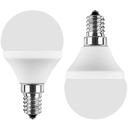 Blulaxa LED MiniGlobe Lampe 5W/840, E14 5W 470lm, 4000 K kaltweiß, 2er Pack