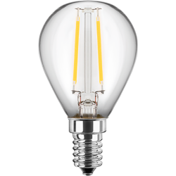 Blulaxa LED Filament MiniGlobe Lampe 2.5W/827, E27 2.5W 250lm, 2700 K warmweiß