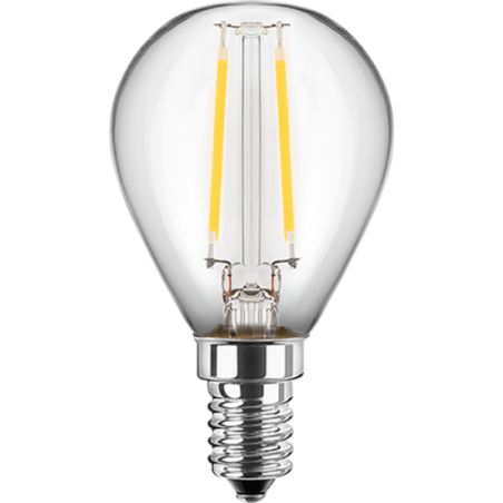 Blulaxa LED Filament MiniGlobe Lampe 2.5W/827, E27 2.5W 250lm, 2700 K warmweiß