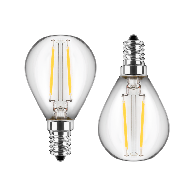 Blulaxa LED Filament MiniGlobe Lampe 2.5W/827, E27 2.5W 250lm, 2700 K warmweiß, 2er Pack