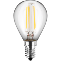 Blulaxa LED Filament MiniGlobe Lampe 4.5W/827, E27 4.5W 470lm, 2700 K warmweiß