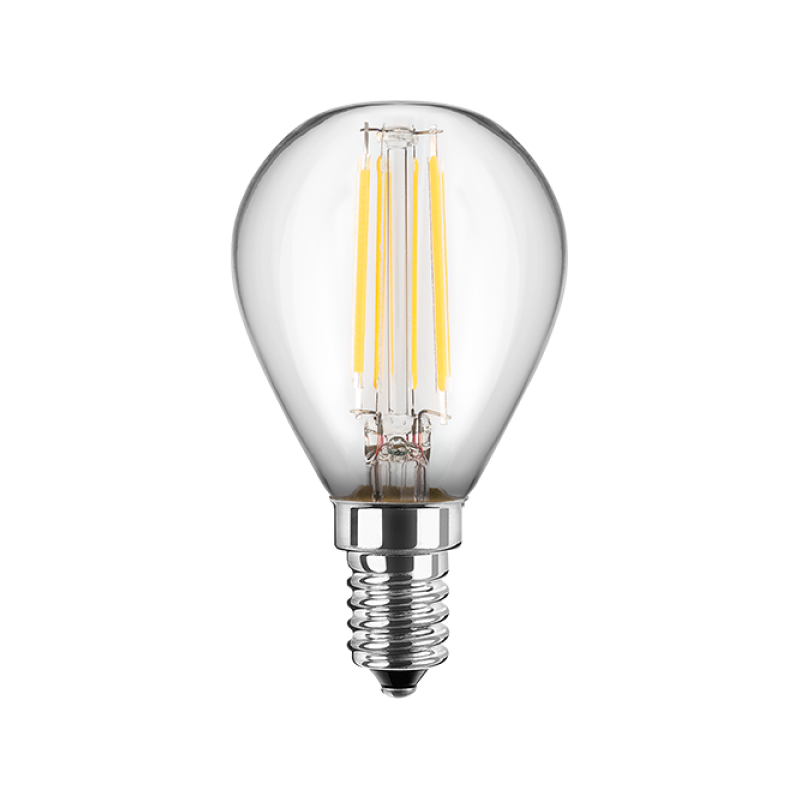 Blulaxa LED Filament MiniGlobe Lampe 4.5W/827, E27 4.5W 470lm, 2700 K warmweiß