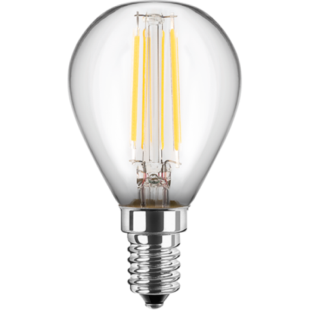 Blulaxa LED Filament MiniGlobe Lampe 4.5W/827, E27 4.5W 470lm, 2700 K warmweiß
