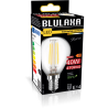 Blulaxa LED Filament MiniGlobe Lampe 4.5W/827, E27 4.5W 470lm, 2700 K warmweiß