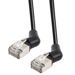 Netzwerkkabel, RJ-45 Stecker - RJ45-Stecker, CAT 6A, U/FTP, flexible Stecker, 0,5 m
