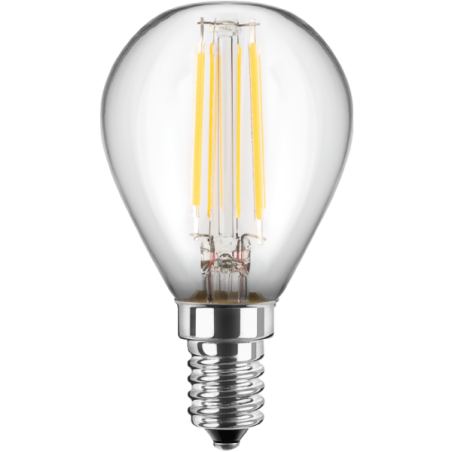 Blulaxa LED Filament MiniGlobe Lampe 4.5W/827, E27 4.5W 470lm, 2700 K warmweiß, dimmbar