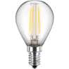 Blulaxa LED Filament MiniGlobe Lampe 4.5W/827, E27 4.5W 470lm, 2700 K warmweiß, dimmbar