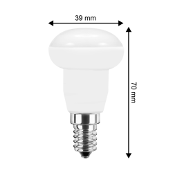 Blulaxa LED R39 Reflektorlampe, E14 3W 250lm, 120° Abstrahlwinkel, 2700 K warmweiß