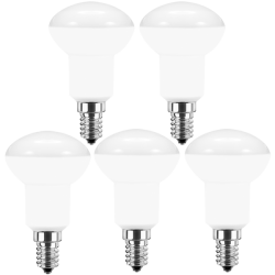 Blulaxa LED R50 Reflektorlampe, E14 5W 470lm, 120° Abstrahlwinkel, 2700 K warmweiß, 5er Pack