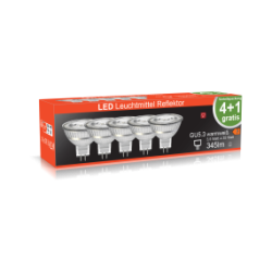 Blulaxa LED Strahler GU5,3 (MR16), 36°, 3,5W, 345lm, 2700K warmweiß, 5er Pack