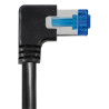 Netzwerkkabel, RJ-45 Stecker - RJ45-Stecker, CAT 6A, S/FTP, nach rechts gewinkelt, 1,0 m
