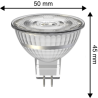 Blulaxa LED Strahler GU5,3 (MR16), 36°, 5,5W, 460lm, 2700K warmweiß