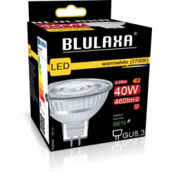 Blulaxa LED Strahler GU5,3 (MR16), 36°, 5,5W, 460lm, 2700K warmweiß