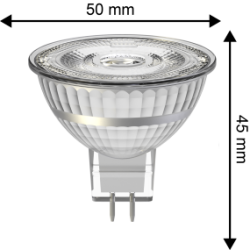 Blulaxa LED Strahler GU5,3 (MR16), 36°, 3,5W, 345lm, 2700K warmweiß, 5er Pack
