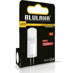 Blulaxa LED Stiftsockellampe G4, 0,9W, 100lm, 2700K warmweiß