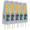 Blulaxa LED Stiftsockellampe G4, 1W, 100lm, 2700K warmweiß, 5er Pack