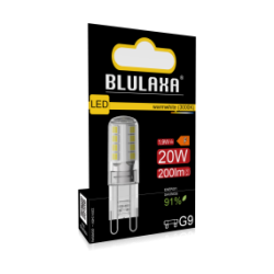 Blulaxa LED Stiftsockellampe G9, 1,9W, 200lm, 2700K warmweiß