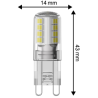 Blulaxa LED Stiftsockellampe G9, 2,6W, 320lm, 2700K warmweiß, 2er Pack