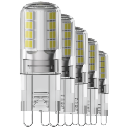Blulaxa LED Stiftsockellampe G9, 2,6W, 320lm, 2700K warmweiß, 5er Pack