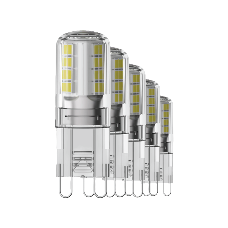 Blulaxa LED Stiftsockellampe G9, 2,6W, 320lm, 2700K warmweiß, 5er Pack