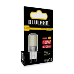 Blulaxa LED Stiftsockellampe G9, 4,2W, 470lm, 2700K warmweiß