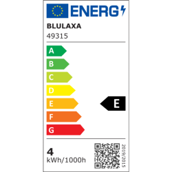 Blulaxa LED Stiftsockellampe G9, 4W, 470lm, 2700K warmweiß, Dimmbar