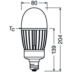 Ledvance HQL LED PRO E27, 41W/840, Ersatz für 125W, 6000lm, 4000K kaltweiß