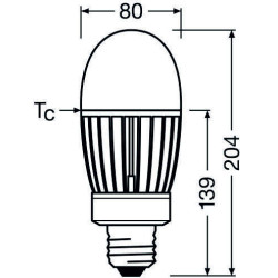 Ledvance HQL LED PRO E40, 41W/827, Ersatz für 125W, 5400lm, 2700K warmweiß